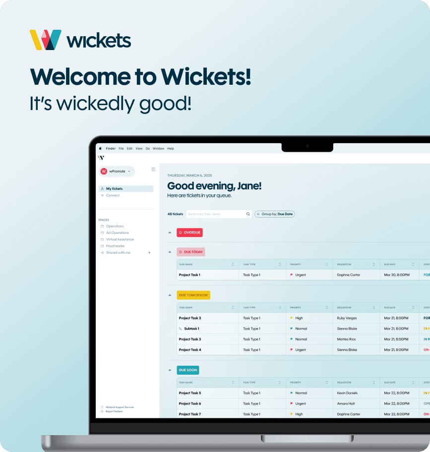 Wickets Welcome Banner